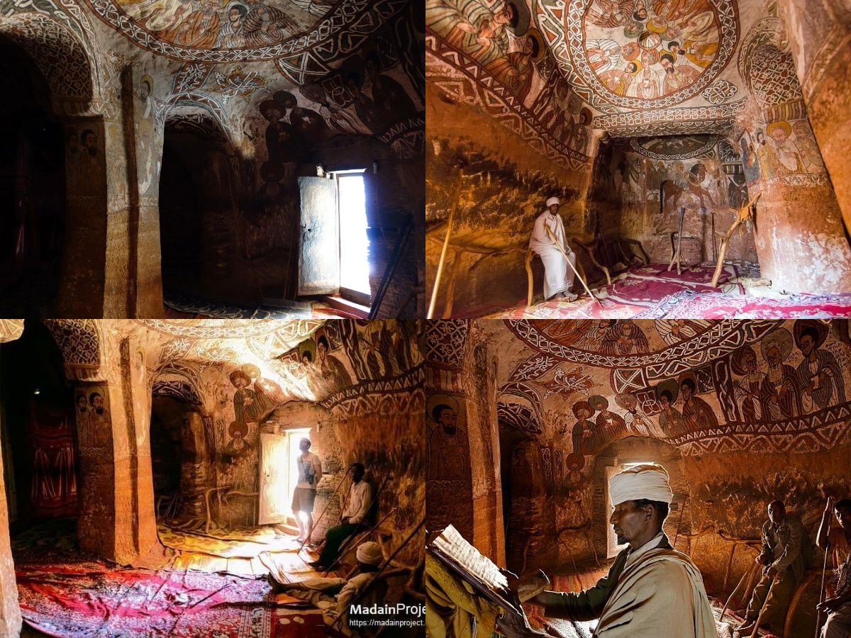 MC_Floh's tweet photo. @histories_arch The world’s most perilous #Church:
"#Abuna #Yemata #Guh"
Features:
• one of 35-odd rock-hewn churches
• reached by a steep & hazardous ascent with hand & footholds in the rock
• notable for its dome & wall paintings
Date: 5th c.
Heigth: 2,580 m
#monolithic #Ethiopia https://t.co/BxfXikd0CZ