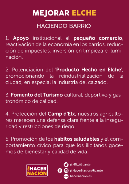 HN_Alicante's tweet photo. #Elche | El sábado se realizó una nueva campaña informativa en una de las plazas de la ciudad dando a conocer nuestra propuestas para mejorar la vida de los ilicitanos.
Barrio a barrio, hacemos nación.
#DefiendeElche ⚒️🫒
https://t.co/0ZknFeVs6D https://t.co/WxWGjpNHEG