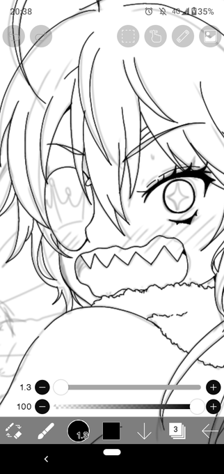 可愛くなれ可愛くなれと念じながら、一本一本線を引く 