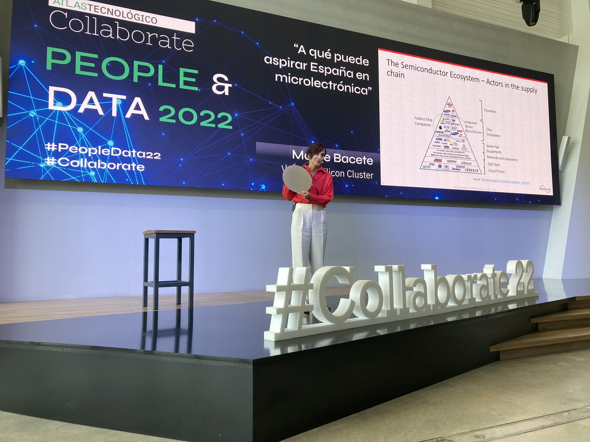 sorayapa's tweet photo. En Valencia hay un ecosistema idóneo para propiciar proyectos punteros en la industria de semiconductores. Hay empresas de fotónica y de componentes microelectrónicos ||  Aprendiendo mucho con la charla de Mayte Bacete, directora de @maxlinear_inc en España, en #PeopleData22 https://t.co/MqVaytppzp
