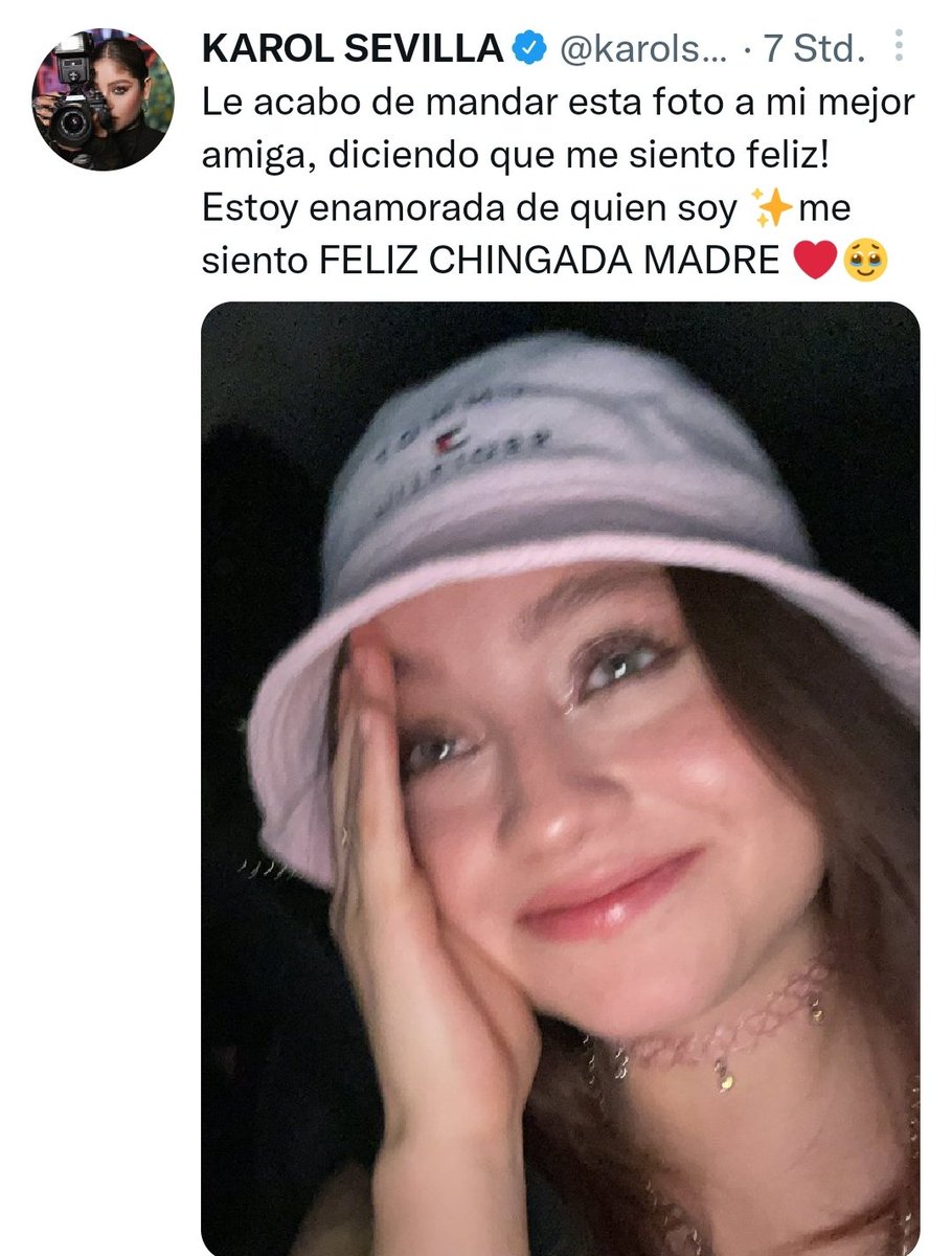 karolsrisa's tweet photo. Me hace tan feliz verte tan feliz. te amo @karolsevilla ❤️❤️ https://t.co/eo0zJQ6orN