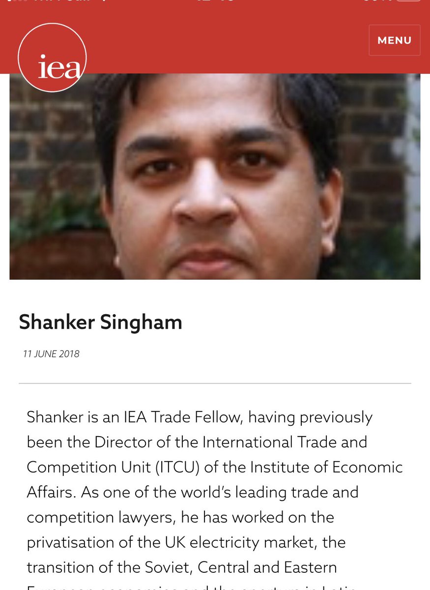 Mick Coffey (@MickCoffey2) on Twitter photo 2022-09-29 11:49:37 #PoliticsLive did I miss you announce Shanker Singham is not a government advisor but from the IEA, the “think tank” driving this crash.
@BBCPolitics #PoliticsLive did I miss you announce Shanker Singham is not a government advisor but from the IEA, the “think tank” driving this crash.
@BBCPolitics