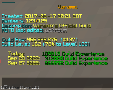 VaramicGuild's tweet photo. getting closer and closer to top 100...👀 #137 Guild in @HypixelNetwork https://t.co/90fBFDUNGF