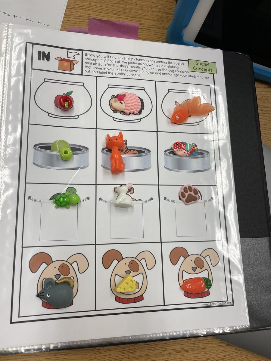 Used mini objects to work on spatial concepts, animal vocabulary, and matching similar objects yesterday! 
#112Leads #sherwoodshines112 <a href="/D112Teachers/">District112Teachers</a>