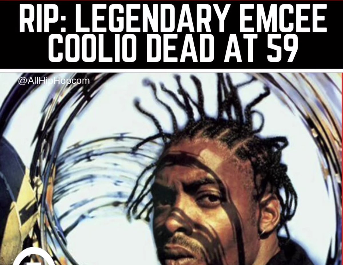 ImmortalTech's tweet photo. Rest in Power Coolio. Peace. https://t.co/LNSFJ9IoB0