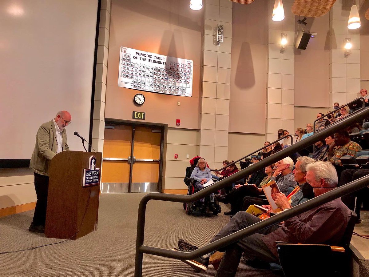 here_poetry's tweet photo. First and Foremost, thank you to everyone who showed up to our Here poetry reading and thank you to the all the poets, both student and guests who read such wonderful poems. A note of thanks as well to Dr. Daniel Donaghy. 

Check out and get a copy of the new issue of Here. https://t.co/HVYODmnzaY