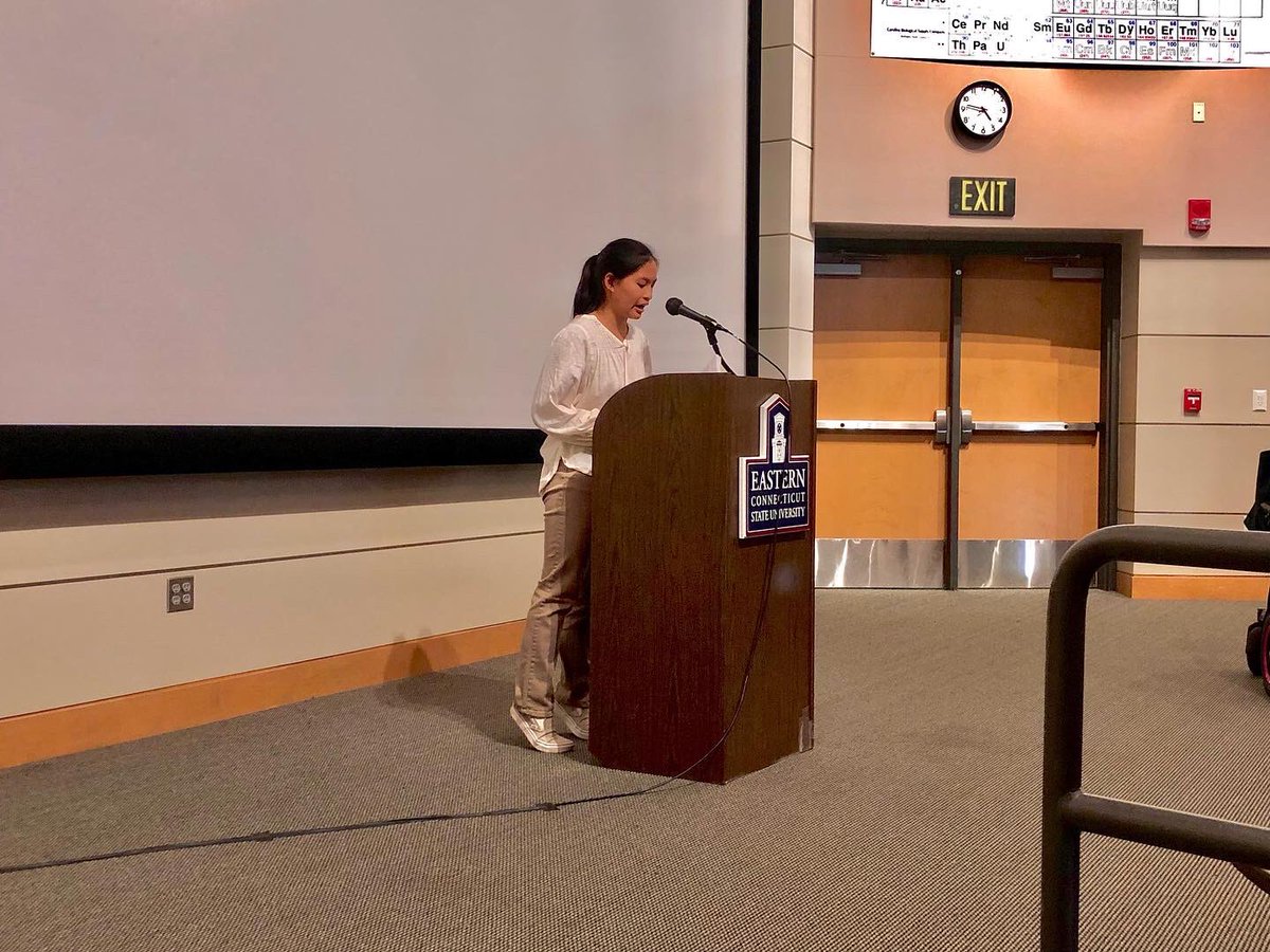 here_poetry's tweet photo. First and Foremost, thank you to everyone who showed up to our Here poetry reading and thank you to the all the poets, both student and guests who read such wonderful poems. A note of thanks as well to Dr. Daniel Donaghy. 

Check out and get a copy of the new issue of Here. https://t.co/HVYODmnzaY