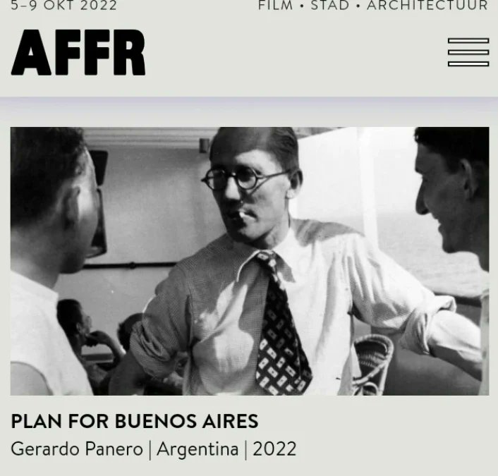 FueyeFilms's tweet photo. "Plan para Buenos Aires" selección oficial @AFFR Architecture Film Festival Rotterdam!! #lecorbusier #affr #planforbuenosaires #planparabuenosaires https://t.co/ZBiMI80HtO