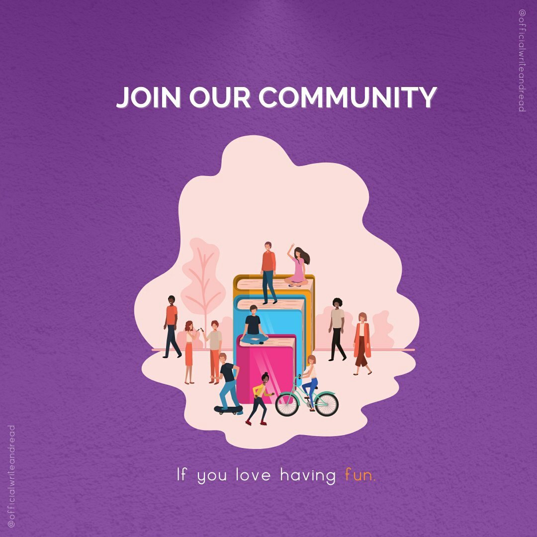 WriteandReadCom's tweet photo. Love to write, read and have fun? The Write and Read Community is for you.
Follow us @WriteandReadCom for more!💜 https://t.co/3uSzm9b7Cy
