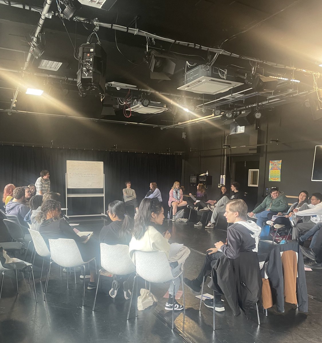 Such a great workshop session on boundaries and respect by <a href="/TonicTheatre/">Tonic</a> with our performing arts students here at LCM @LCMLive <a href="/SloanCathySloan/">Dr Cathy Sloan</a> <a href="/giselleggarcia_/">Dr Giselle G. Garcia</a>