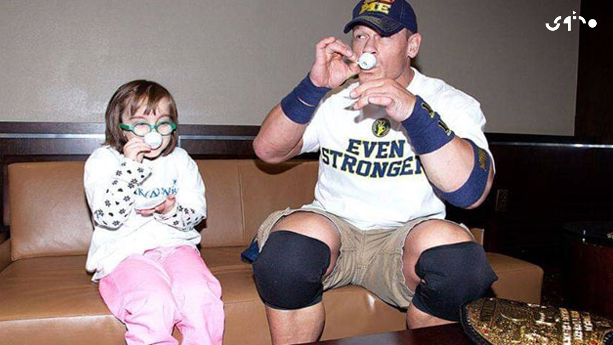 نجم WWE #جون_سينا يدخل موسوعة #جينيس للأرقام القياسية بعدما تمكن من كسر رقم قياسي في عدد الأمنيات وا...