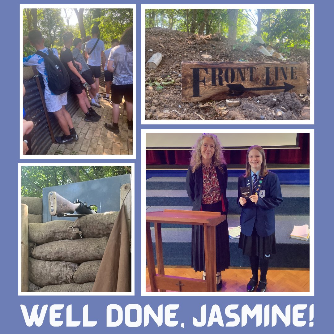 Brownedge St Mary's (@brownedgestmary) on Twitter photo Well done to Jasmine in Drexel House, whose pictures from our History trip to <a href="/zeitgeisttours/">Zeitgeist Tours</a>' Trench Experience were picked as the winning entry in their photography competition. Mrs Canfield presented Jasmine with her prize - a £50 Amazon voucher - in assembly this morning ✨📸 Well done to Jasmine in Drexel House, whose pictures from our History trip to <a href="/zeitgeisttours/">Zeitgeist Tours</a>' Trench Experience were picked as the winning entry in their photography competition. Mrs Canfield presented Jasmine with her prize - a £50 Amazon voucher - in assembly this morning ✨📸
