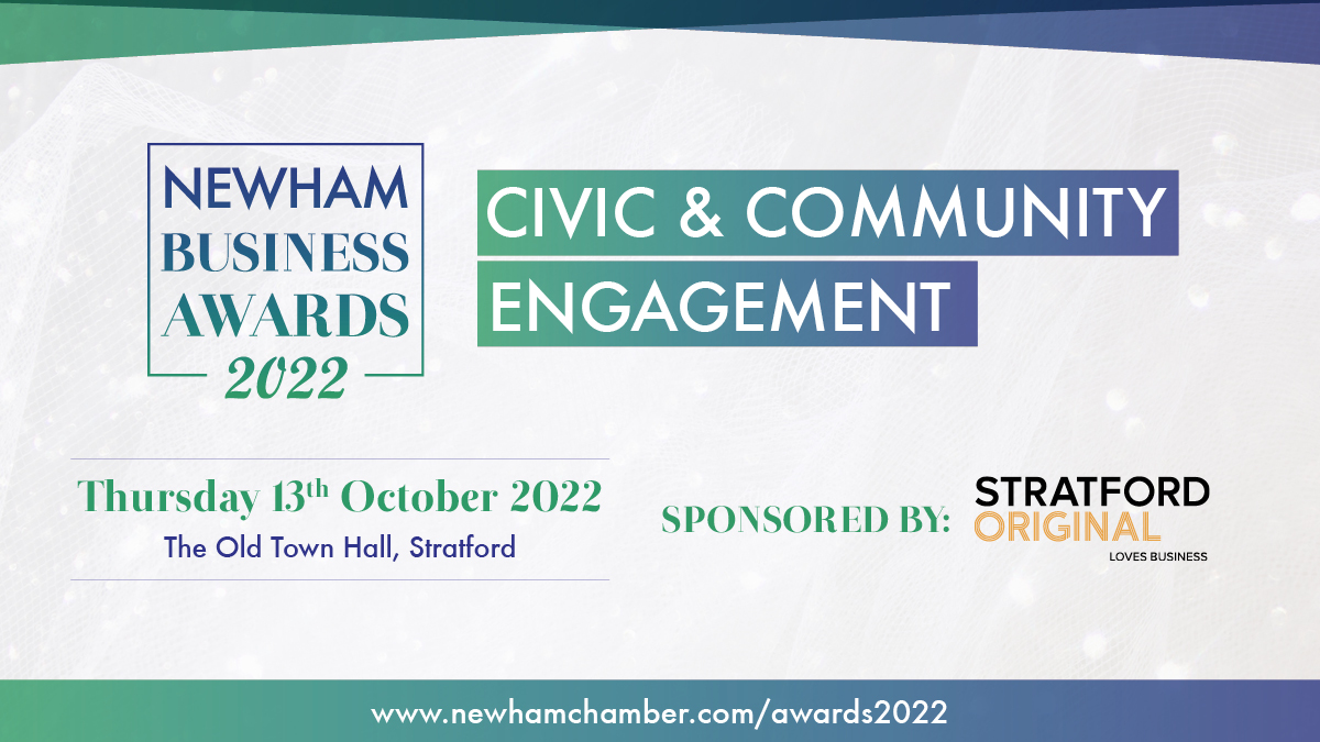 newhamchamber's tweet photo. CIVIC &amp; COMMUNITY ENGAGEMENT

Thank you to everyone who entered. 

Congratulations to the shortlisted entries:
-@Ifoodbanks
-@stratfordeast
-@tiffinwalli

Award sponsored by @StratfordOrig

#NewhamBusinessAwards #NBA22 #Newham #Shortlisted #Congratulations https://t.co/HLkYXLmSHH