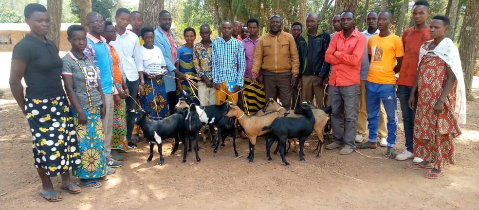 MagazineJimbere's tweet photo. 🐐 #Ruyigi: 220 chèvres octroyées du 22-26/9/2022 à 22 coopératives dans le projet "Ramura", appuyé par @PNUDBurundi

📌Le représentant de #Ramura au niveau de la zone #Mubavu: "La progéniture de ces bêtes deviendra la propriété des coopératives" https://t.co/2kBFSF9Mwl

#Burundi https://t.co/efqyqglkti