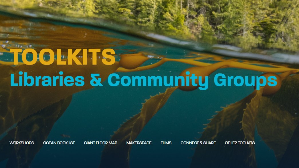OceanWeekCan's tweet image. Is your #Library or #Community group looking to engage in #OceanEducation?

 We&apos;ve got tons of resources to:
📽️ host a movie
📖 expand marine resources
🐠 set up an immersive experience

Dive into the Libraries and Community Groups Toolkit for more! ➡️bit.ly/ToolkitsLibrar…