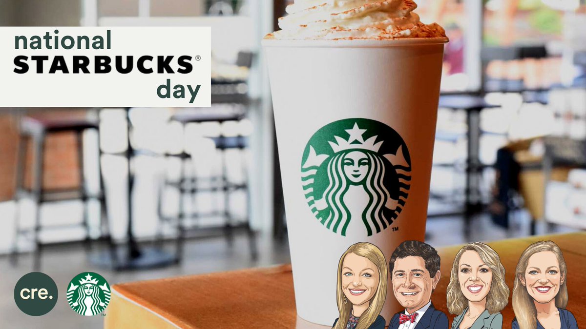 JohnOrrCCIM's tweet photo. It's #NationalStarbucksDay! If you know us at all, you know we love Starbucks a latte. Relationship status: it’s caffeinated.

What Starbucks drink(s) are you getting to celebrate? ☕️☕☕️️

#CRE #Retail #CommercialRealEstate #getcaffeinated

🔗 https://t.co/7b9vNLvAiO https://t.co/Jlk3Ry1IZj