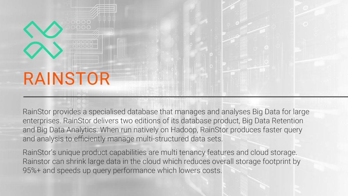 Pangaea_X_'s tweet image. RainStor provides a specialised database that manages and analyses Big Data for large enterprises.
#bigdata #bigdatatools #dataanalysts #dataexperts #RainStor #datamanagement #xmarksthespot #pangaeax