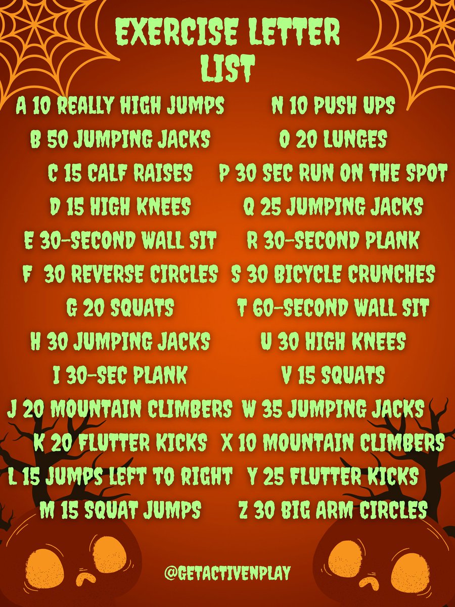GetActiveNPlay's tweet photo. π»ππΊGet moving and learning with this October Spooky Silly Story Challenge! This is a great way to start your day with your kidsπΊππ»
#GETACTIVEnPLAY #GETACTIVEnWRITE #physicaleducation #peteacher #pegeeks #Pechat #GETACTIVEnLEARN https://t.co/lVlr5YIQHy