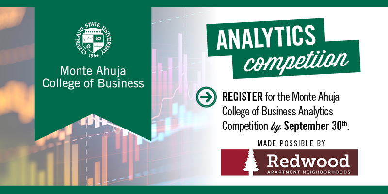 CSU_Biz's tweet image. #CLEStateBiz students - Do you love crunching data? Then we have the competition for you! You could win $$ too! The deadline to apply is this Friday - don&apos;t miss out. Learn more and register here: business.csuohio.edu/about/analytic…