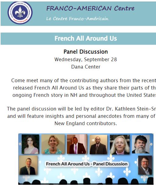 Delighted to participate in a panel discussion on 'French All Around Us' at the FAC in Manchester, NH. Many thanks to all! facnh.com/events-list/🙂