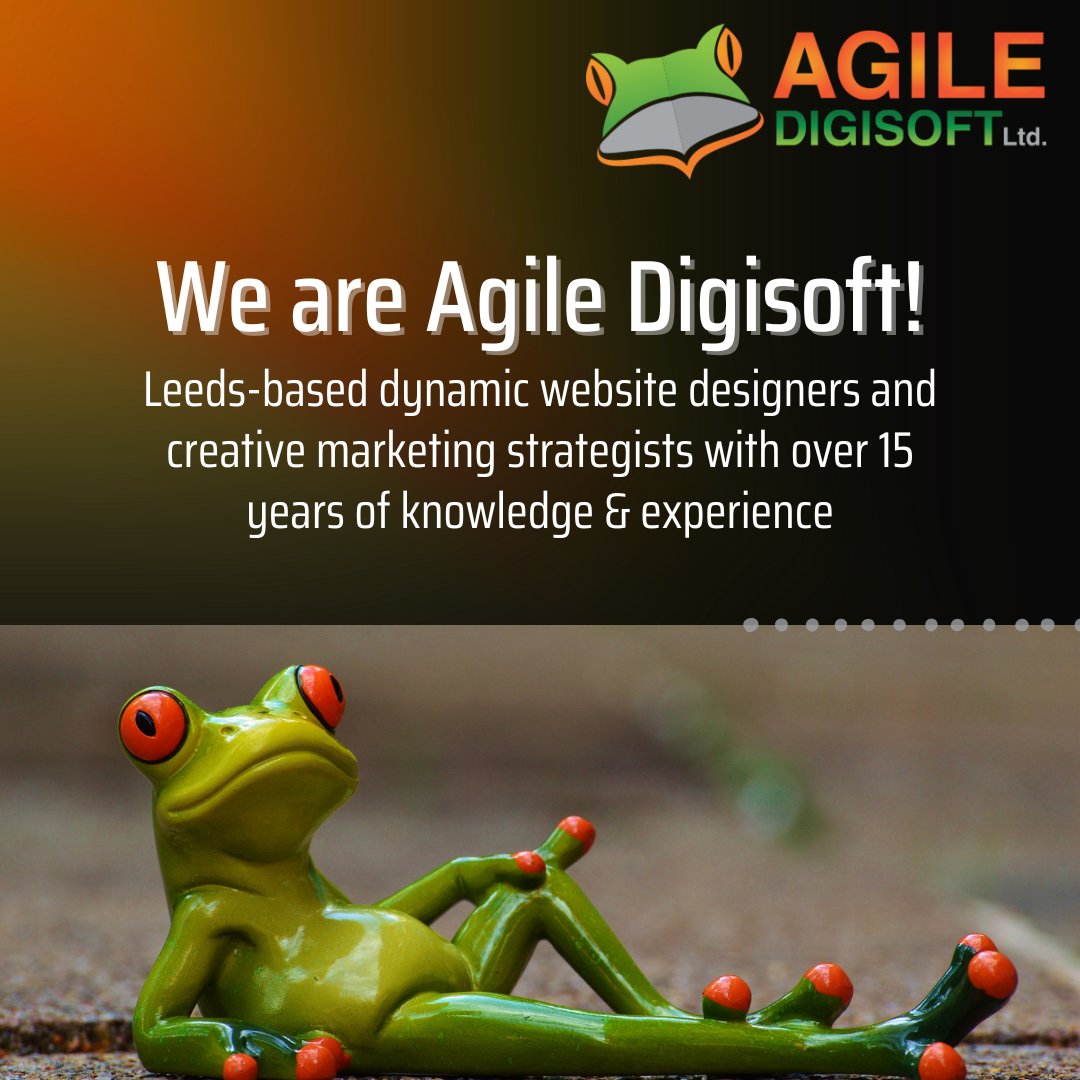 AgileDigisoft's tweet image. Hello World! We are Agile Digisoft 🐸 A group of Leeds-based website designers &amp;amp; marketing strategists here to help you get the most out of the online universe.
.
.
.
#digitalmarketing #seodevelopment #socialmediamarketing #webdesign #websitedesign #webdesignleeds #marketingleeds