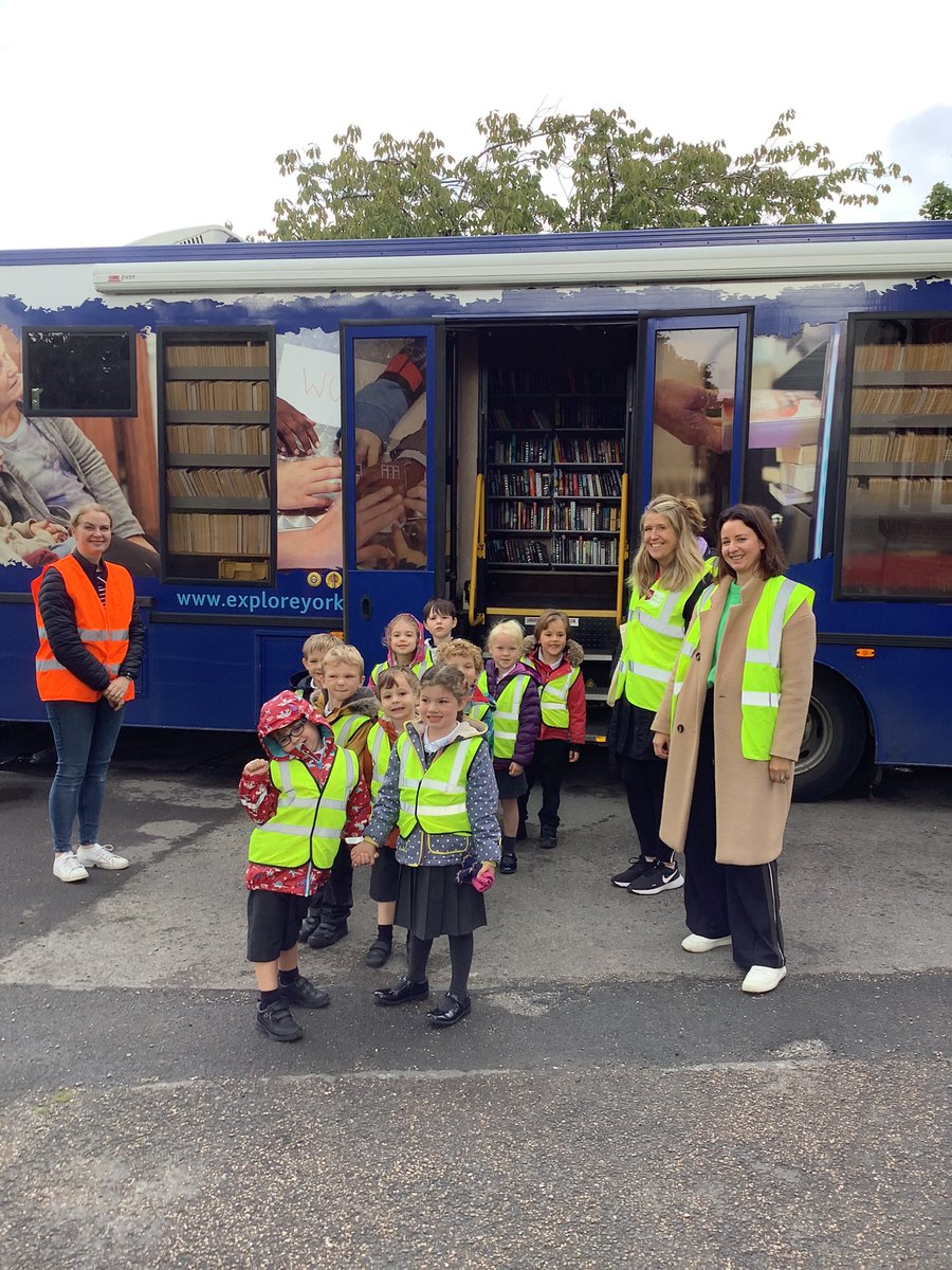St. Mary's CE Primary School on Twitter "First trip to the Library Van