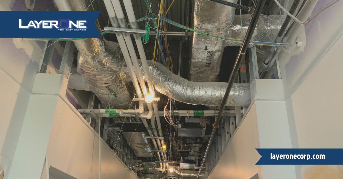 LayerOneCorp's tweet image. #TBT to installing infrastructure cabling for Waverley Elementary School (NOW OPEN!) with @FCPSMaryland. A clean install is a work of art! #LayerOneReady #ProTech #EdTech #OneWaverley @FCPSWaverley