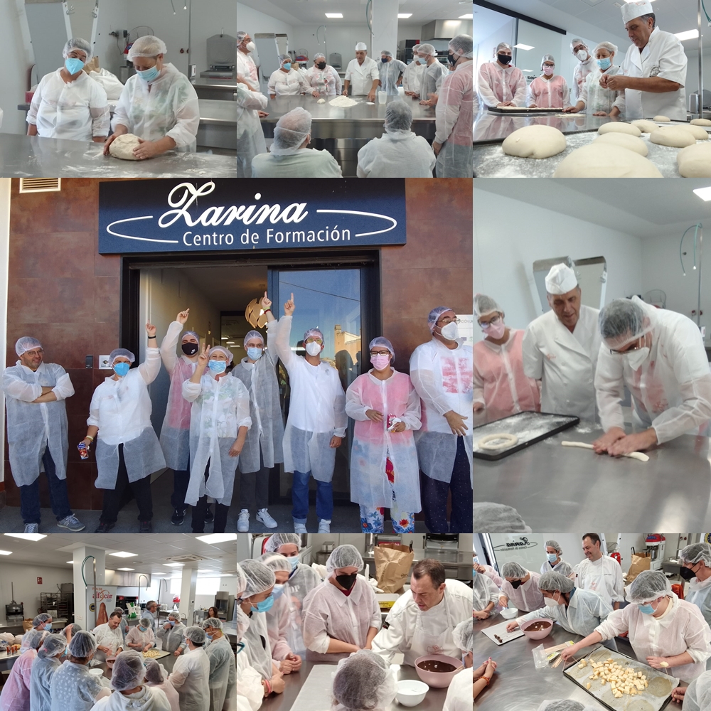HospitalariasGr's tweet photo. Nuestros Centros Ocupacionales #LaBoronda y #JosefaRecio han vivido unas jornadas muy divertidas elaborando su propio pan, totalmente a su gusto, en forma de bollo, rosquilla o con aceite. 🥖Gracias a @PandeAlfacar y Zarina formación por contar con nosotros 😋 https://t.co/JFVG3FYZQc