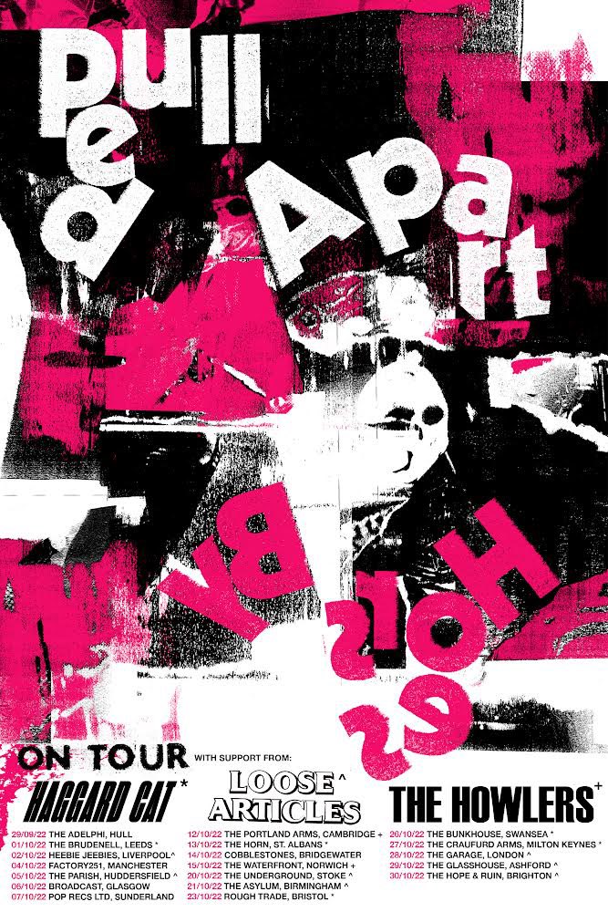 pabh's tweet image. HEY HEY HEY! 

Our ‘Reality Cheques’ album tour starts today! 😱 

We’re super grateful to have @theHaggardCat , @_LooseArticles &amp;amp; @thehowlersuk joining us for some of them. We hope to see you in a venue near you, real soon. Let’s go!

TICKETS HERE: pulledapartbyhorses.com/tour