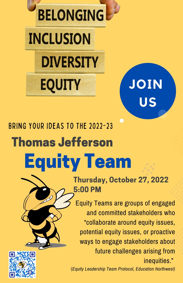 Join the TJMS Equity Team meeting on October 27 at 5pm!! <a target='_blank' href='https://t.co/6l17404TRC'>https://t.co/6l17404TRC</a>