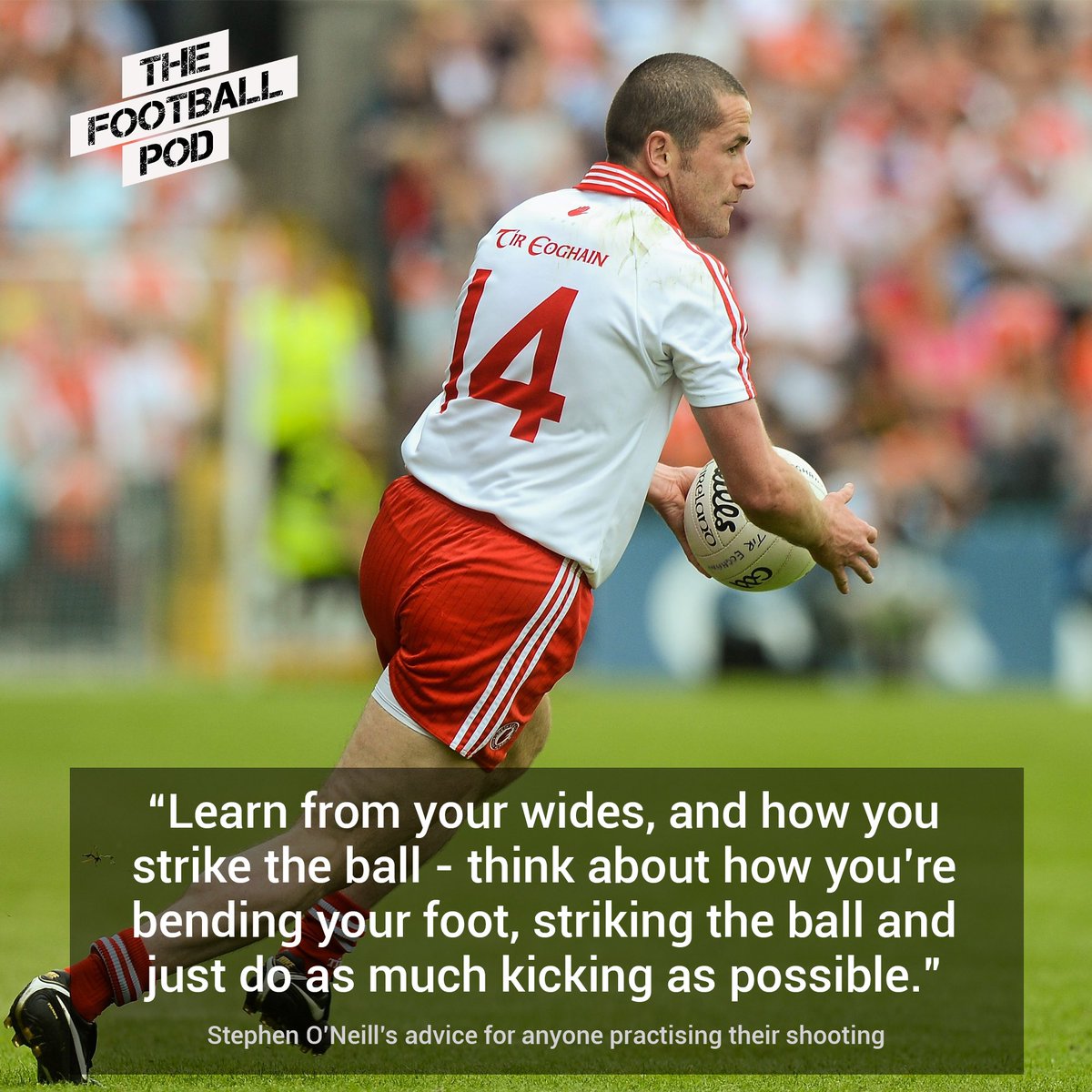 TomasORuanaidh's tweet image. Asked Stephen O'Neill on The Football Pod if he had any advice for someone going down to the pitch with a bag of balls to practice their shooting - some wise words below 👇

Podcast 🎧  open.spotify.com/episode/6rFYbV…