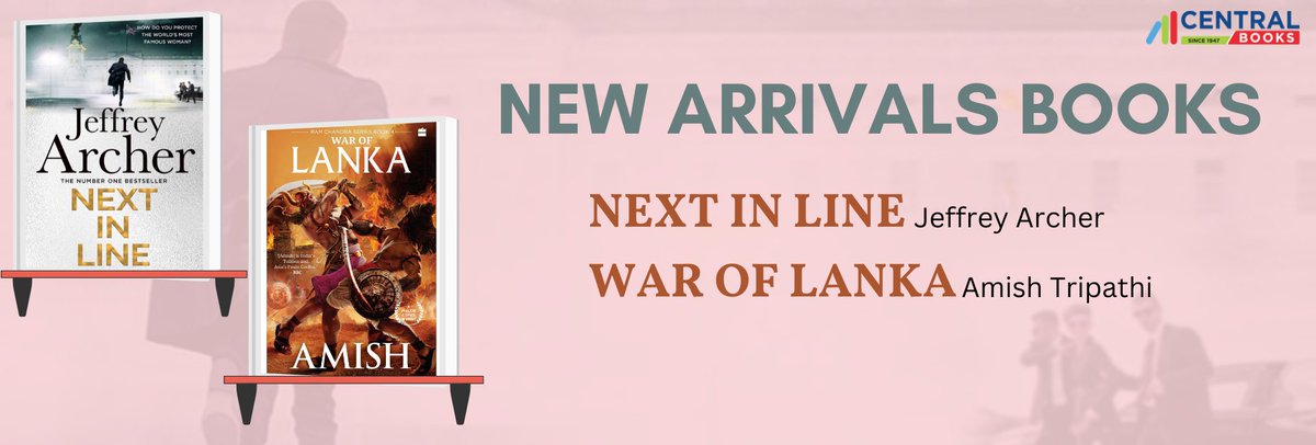 Centralbookss's tweet photo. New Arrivals Books 

NEXT IN LINE:- https://t.co/UYiCQsEMJh

WAR of Lanka:- https://t.co/qWlpzxONhD

#nextinline #waroflanka #Jeffrey Archer #Amish Tripathi #books https://t.co/UedrbE7nH9