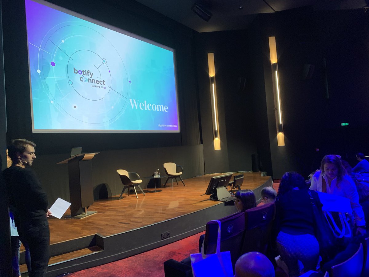 paulpernez's tweet photo. Des sujets passionnants, des conférenciers passionnés, bienvenue à  #BotifyConnect2022 https://t.co/gECYupNXUv