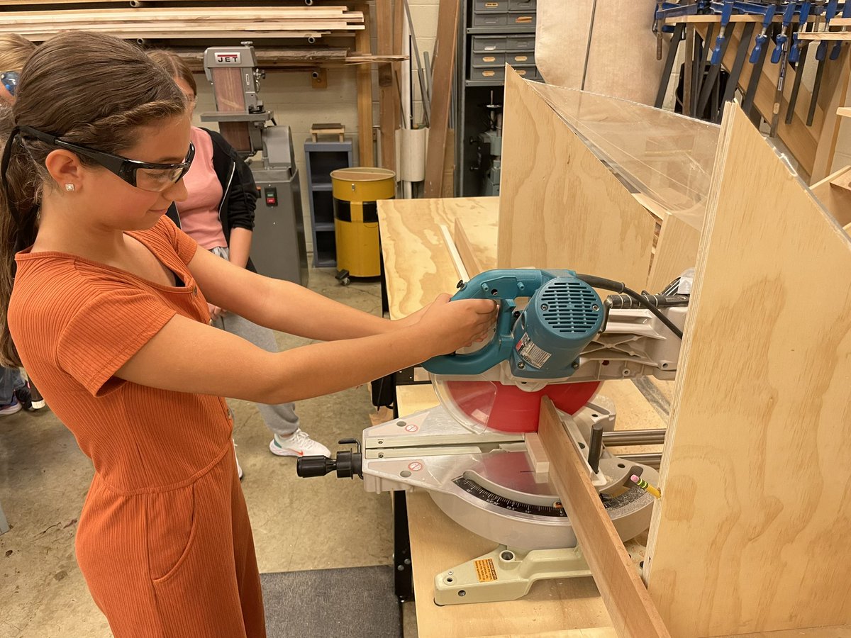 GembarTech's tweet photo. It’s whistle time!! Students are using new woodworking tools and skills to create awesomely annoying block whistles!! https://t.co/hMMhzHKN9H