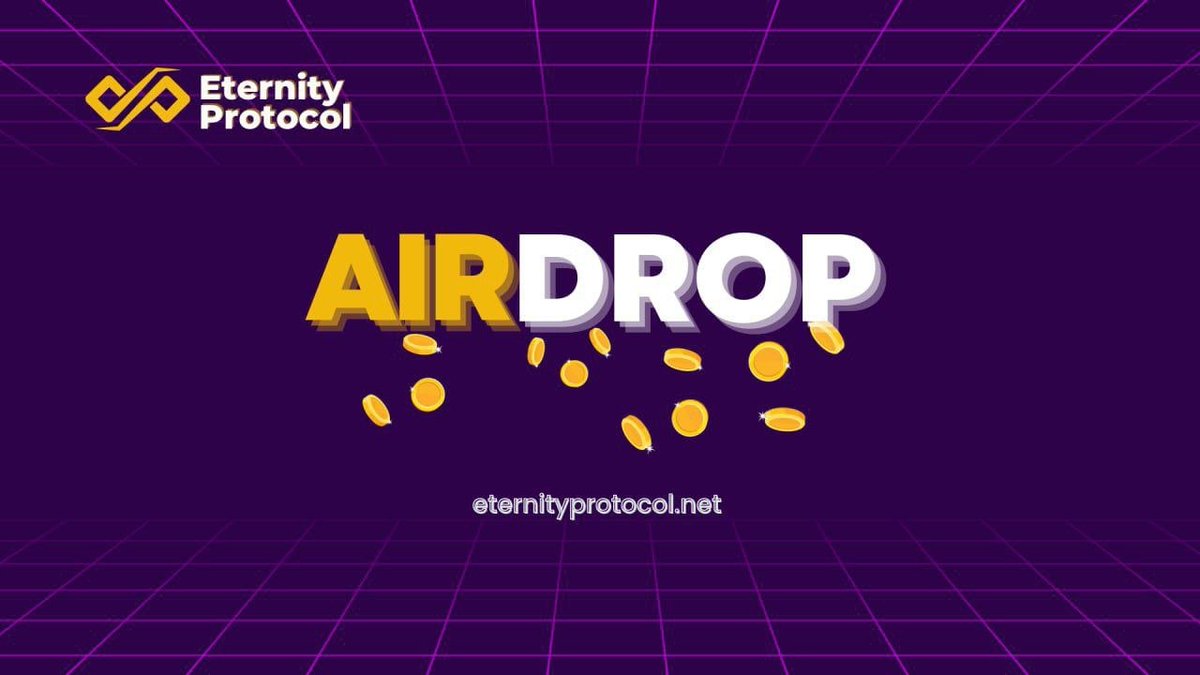 New #airdrop: Eternity 
Reward: 2000 EtrNty (~$10)
News: Gates of Olympus
Distribution: November 20th

🔗Airdrop Link: t.me/EternityProtoc…