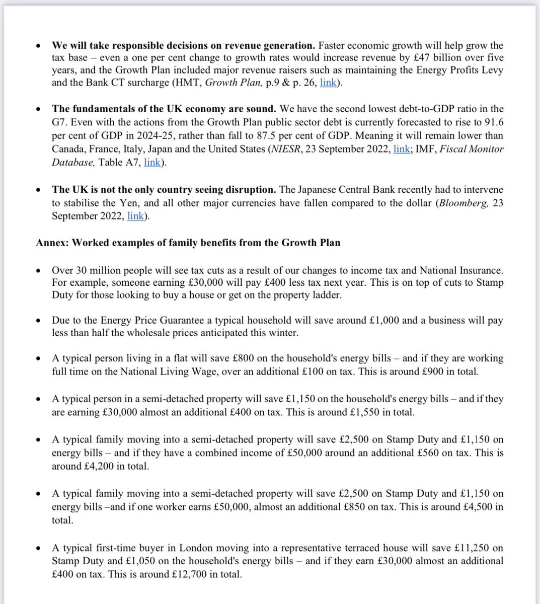 Exc: Here are the CCHQ lines for Tory MPs amid ongoing financial turmoil 

They’re told to insist government plans are “responsible” and stress that other counties face disruption

One subheading says gov is “committed to responsible economic management” 

politicshome.com/news/article/c…