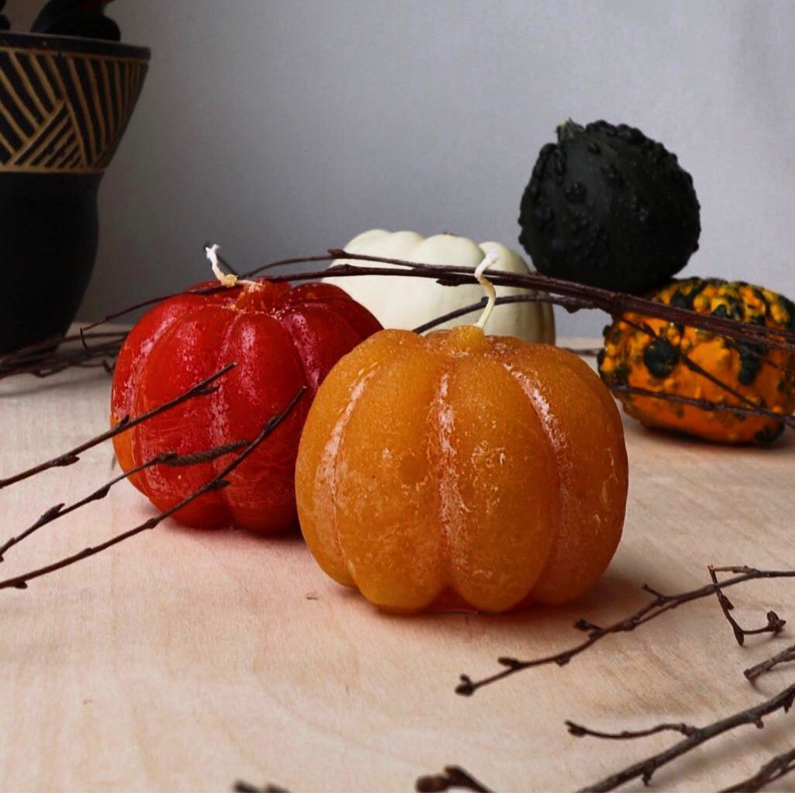 Pumpkin Candles have arrived in store and online! #altrincham #handmadecandle #seasonalshift #shopsmall