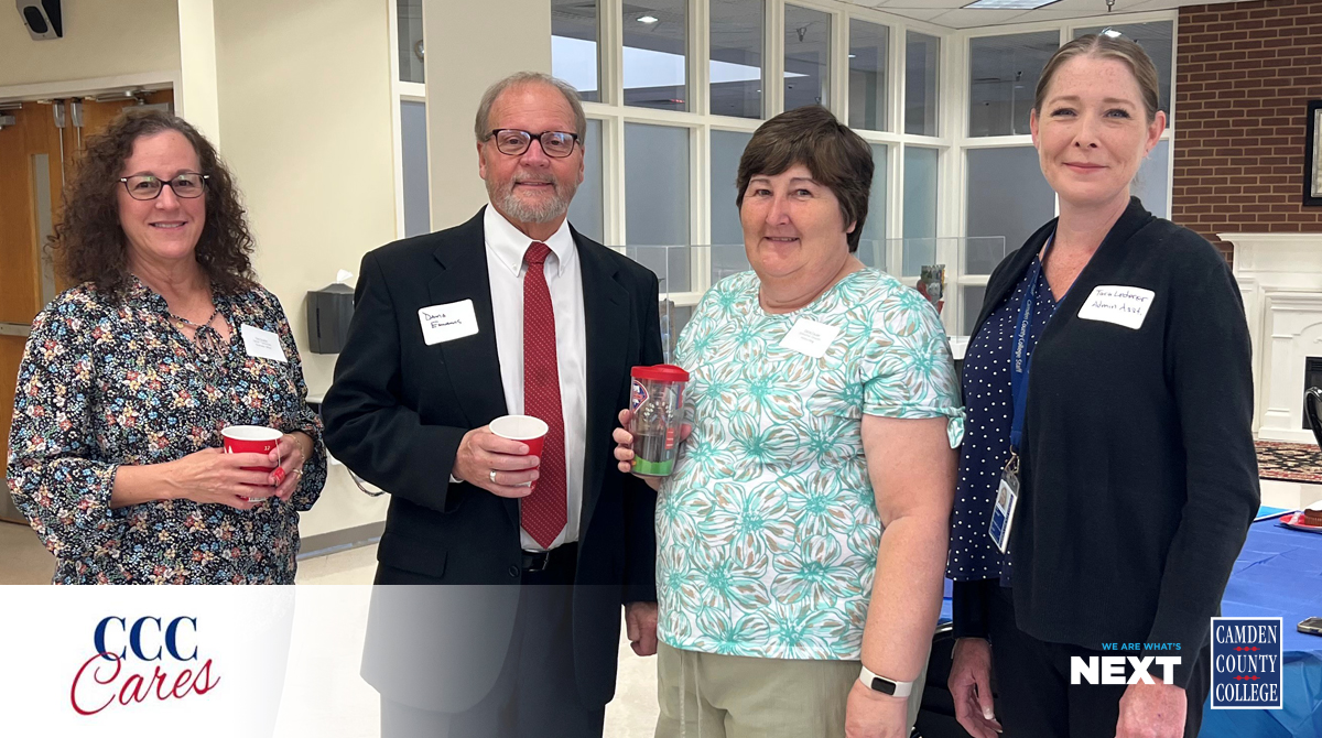 camdencc's tweet image. The CCC Cares Committee hosted its first Meet and Greet event on Wednesday (9/28) in Roosevelt Hall. Employees enjoyed creating new connections, networking, and sharing ideas over coffee. #wearewhatsnext #camdencc
