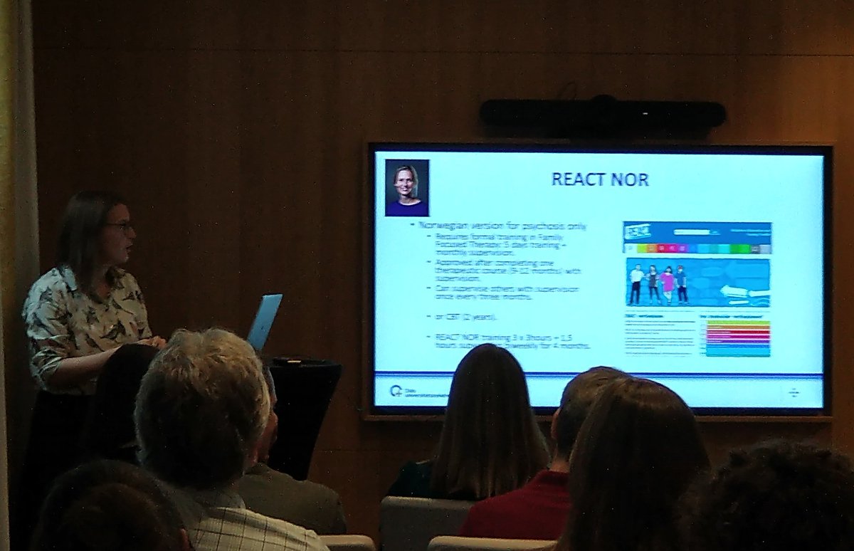 thomasdoug77's tweet photo. @AminoffSofie present progress in the use of #REACT toolkit for relatives education and coping in #Norway at our #INTPART meet in #Paris @inserm @SFFNORMENT @TIPS_Kompetanse https://t.co/Qiy6ScVPKq