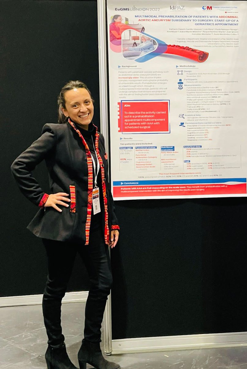 GeriatriaLaPaz's tweet photo. Hospital Universitario La Paz in the congress of @EuGMSSociety. We are very honored of having the opportunity to attend to this amazing congress.☺️ https://t.co/APwyp1xFDD
