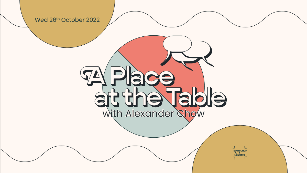 EdCiMi's tweet photo. In just under 4 weeks on October 26th, we’re live with our latest A Place at the Table guest Alexander Chow, a Senior Lecturer in Theology and World Christianity at the Uni of Edinburgh.

More info to follow! Book your free place - https://t.co/XO1ybuLUQ2 https://t.co/aplrzcB7HV