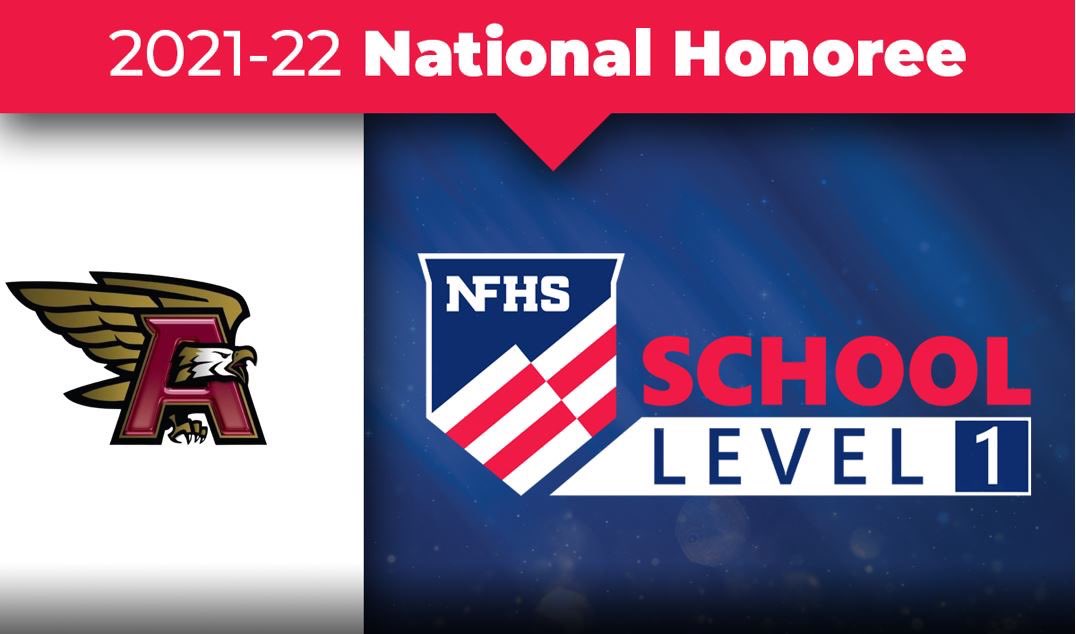 AshleyAthletics's tweet photo. Ashley High School has made the NFHS School Honor Roll! We're proud to be recognized by the @nfhs_org as a Level 1 school for professional development. Congratulations, Eagles! #NFHSHonorRoll #AlwaysLead https://t.co/JIelaimaj6