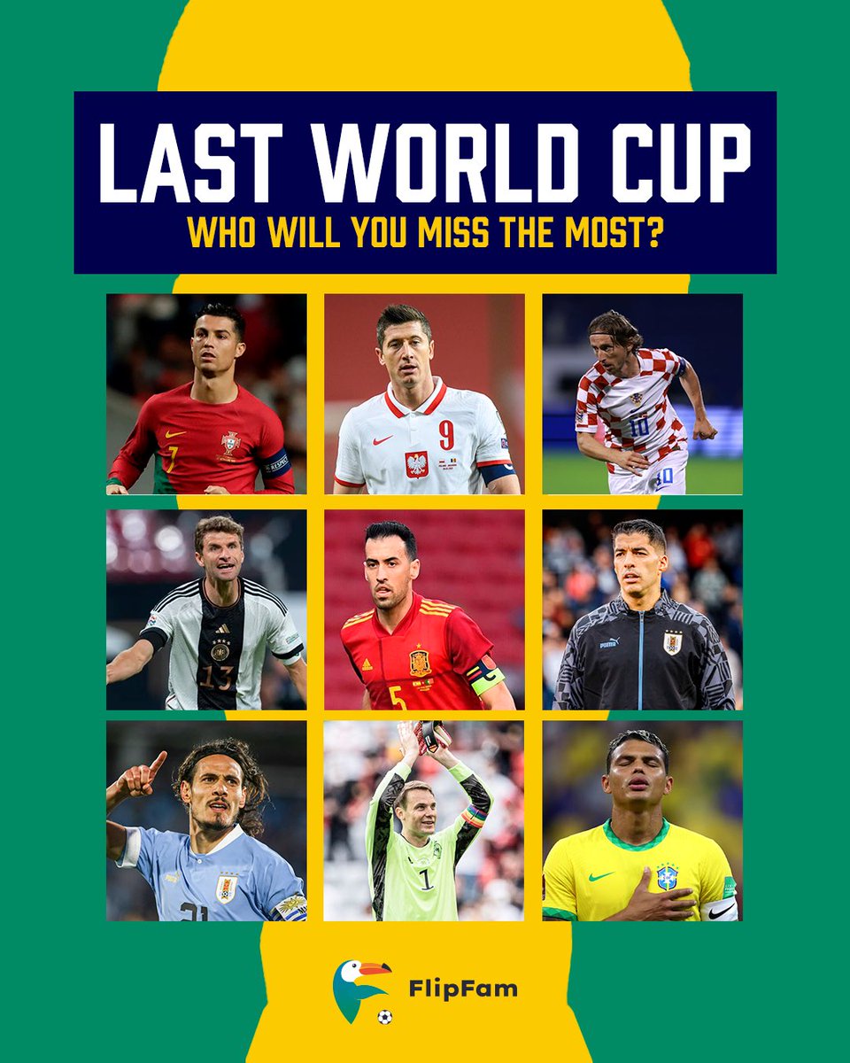 FFSports55's tweet photo. Who will you miss the most❓

#WorldCup #Messi #Ronaldo https://t.co/TQL1q6Oitb