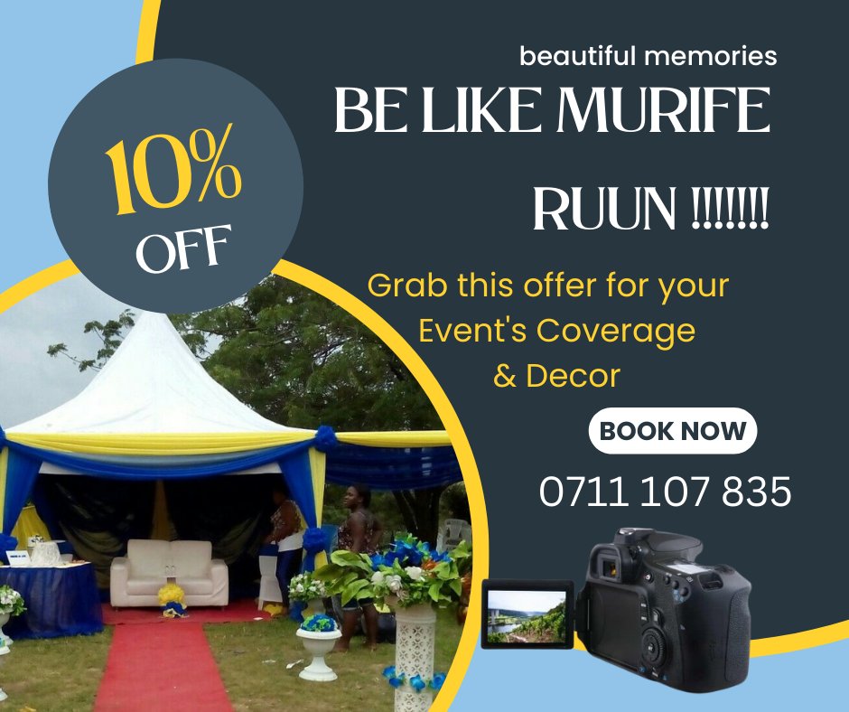 SHADBRAINTEC's tweet photo. Be like Murife...........

#eventsourcing #Kenya #VIDEOS #murife https://t.co/n5Aw94O6zp