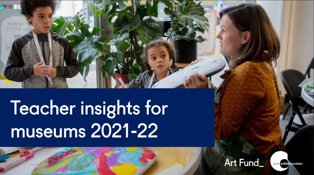 flowassociates's tweet photo. @artfund have published their insights into what support they need to make the most of museums and galleries. Some old and new insights in there, interesting stuff around barriers, and the impact of their Teachers' Art Pass scheme. https://t.co/Dk3IcjDPfQ https://t.co/oJHeI4639Z