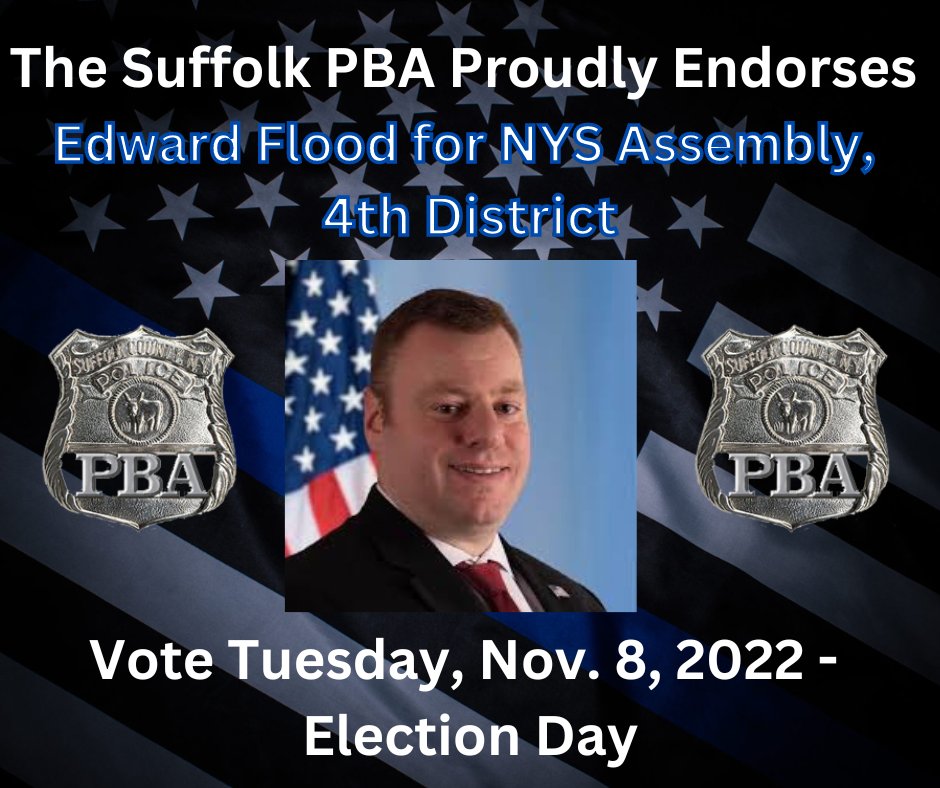 Ed Flood is a lawyer with experience advocating on behalf of his community. With long withstanding knowledge of Albany and State Governement, his pro-police position will help return common sense to the State’s criminal justice system.  Vote Ed Flood for Assembly this November!