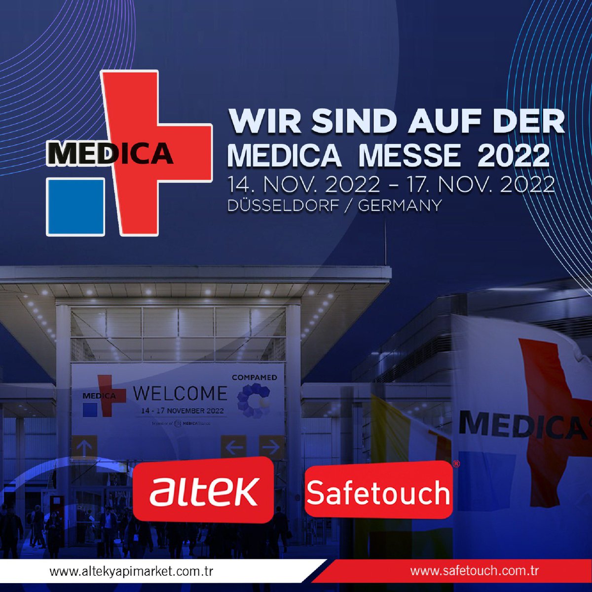 altektr's tweet photo. Wir laden Sie herzlich auf unseren Stand D52-1 IN HALLE 16 ein.
Datum: 14. Nov. 2022 – 17. Nov. 2022

Wir freuen uns darauf, Sie auf der MEDICA 2022 zu treffen. https://t.co/16IrPRbBdy
