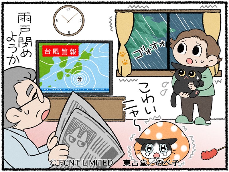 マメトクちゃんが更新されました!🐈⬛🐈
今回はマメトクちゃん家に台風が来てるみたいです。リアルにも台風が来てるみたいですので皆さんご安全に
https://t.co/gum6fDg2Eu
#マメとトクのひだまり日記
#らくらくまめ得 #猫 #ねこ