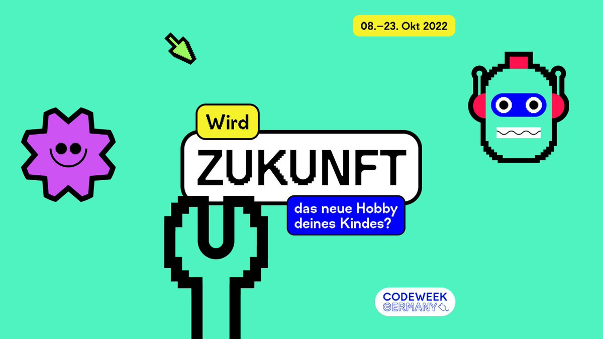Yay! Wir sind auch in diesem Jahr wieder bei der <a href="/CodeWeekGermany/">Code Week Germany</a> dabei. Meldet eure Kids gleich für unsere coolen Workshops an oder schaut mal auf bremen.codeweek.de, was @UniBremen <a href="/UniversumBremen/">Universum Bremen</a> <a href="/teamneusta/">team neusta</a> @jugendinformant anbieten! stabi-hb.de/news/tuefteln-…