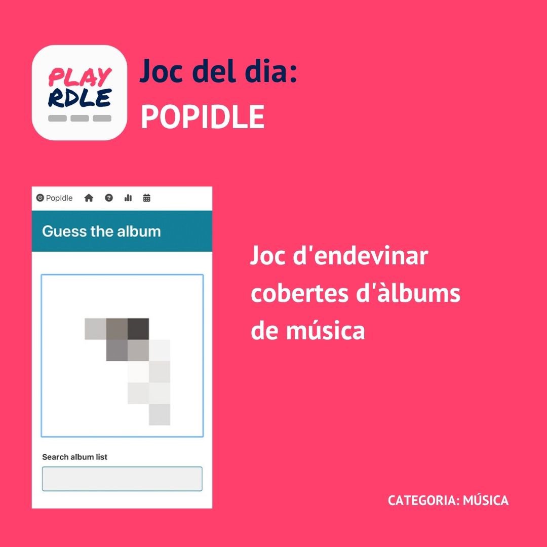 🎧 Ens hem llevat amb ganes de música avui! Com va la memòria amb portades de discs? Treieu la pols als vinils i jugueu al <a href="/PopIdleGame/">PopIdle</a>! #playrdle #letsplayrdle #wordle #musicgame #puzzlegame #funnygame #vinil #music #albumcover #cover #popidle
